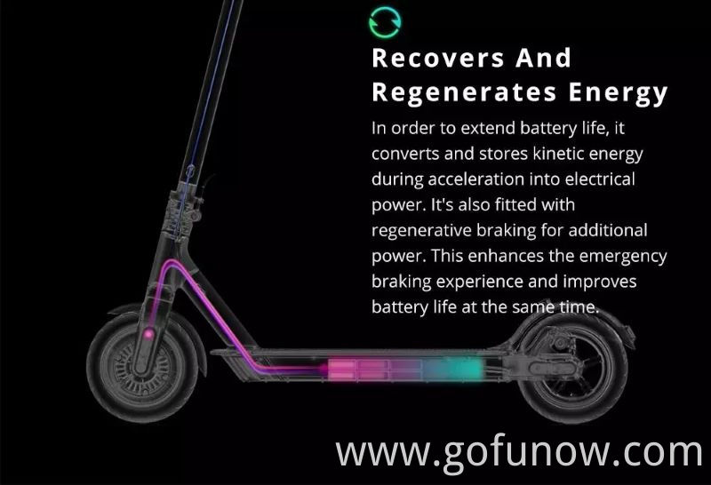 New 8.5Inch Solid Tire 2-wheel Folding Electric Scooter with Mudguard G-FUN